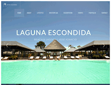 Tablet Screenshot of lagunaescondida.com